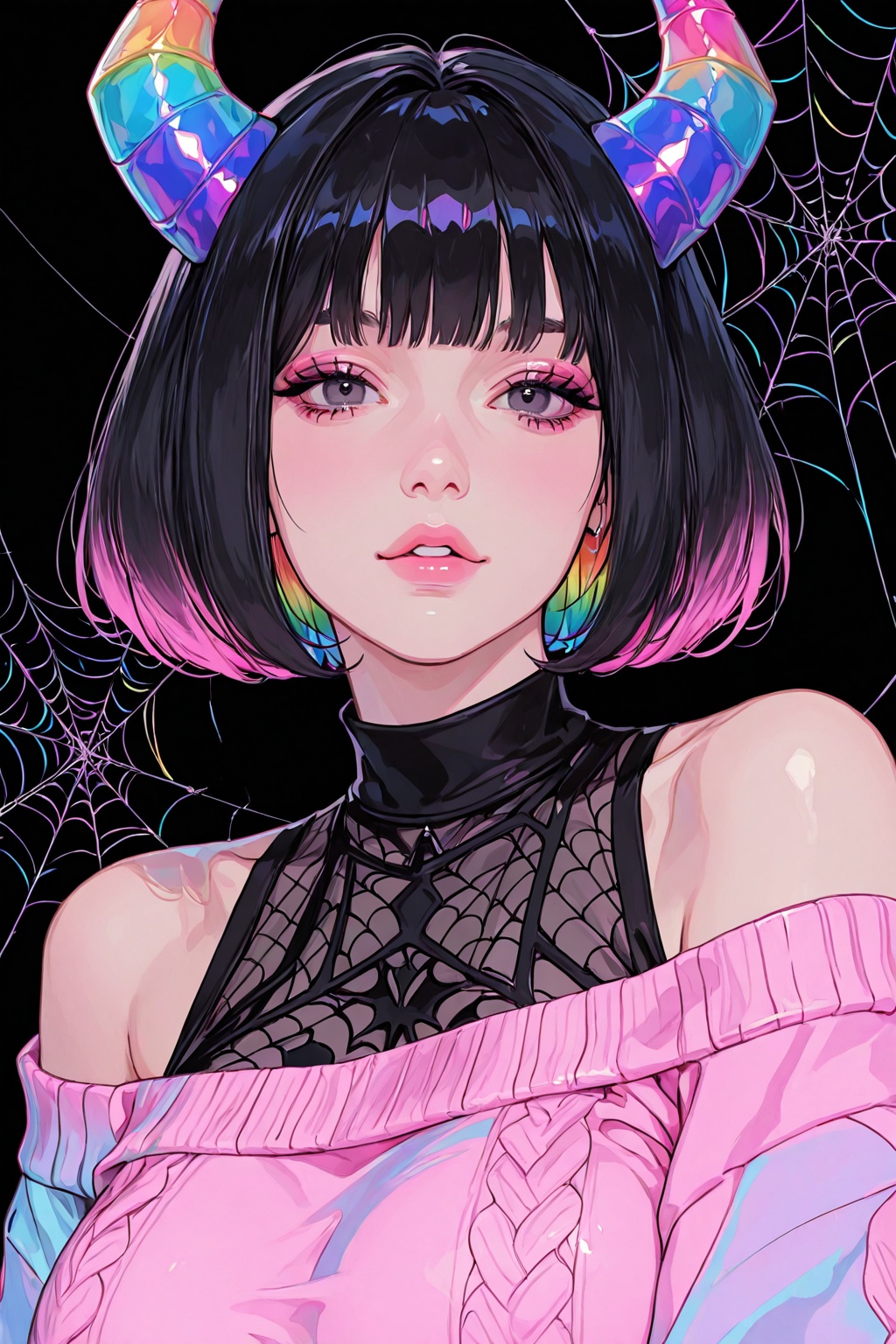 1girl,  portrait,  goth on Tensor.Art
