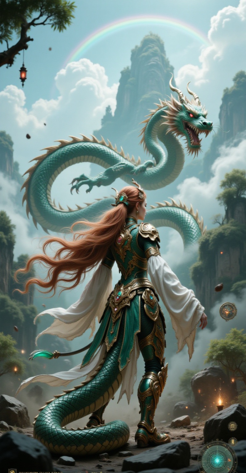 Ultra-realistic cinematic,  Monster Hunter In-Game Environment,  Featuring Lamia on Tensor.Art