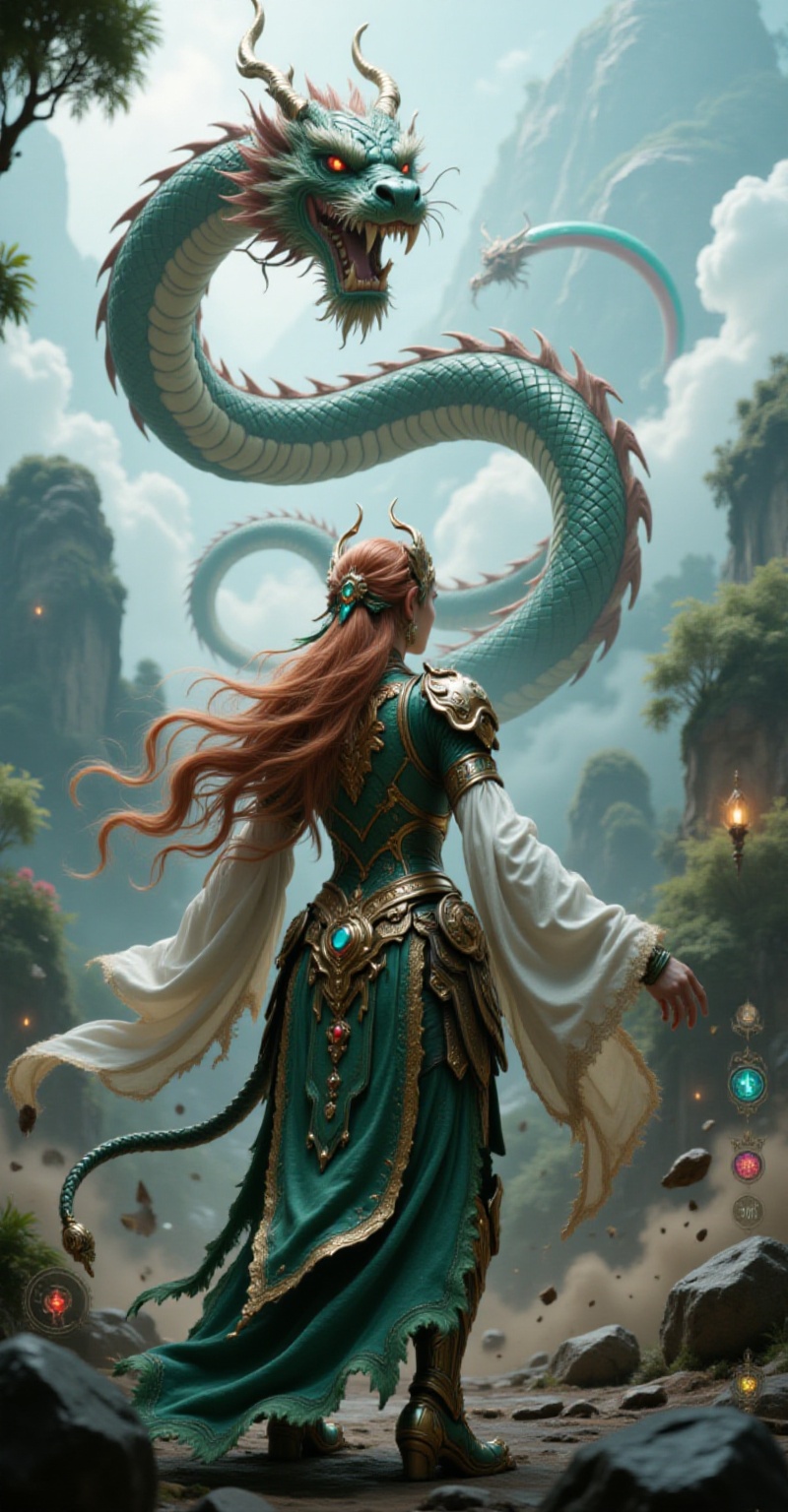Ultra-realistic cinematic,  Monster Hunter In-Game Environment,  Featuring Lamia on Tensor.Art