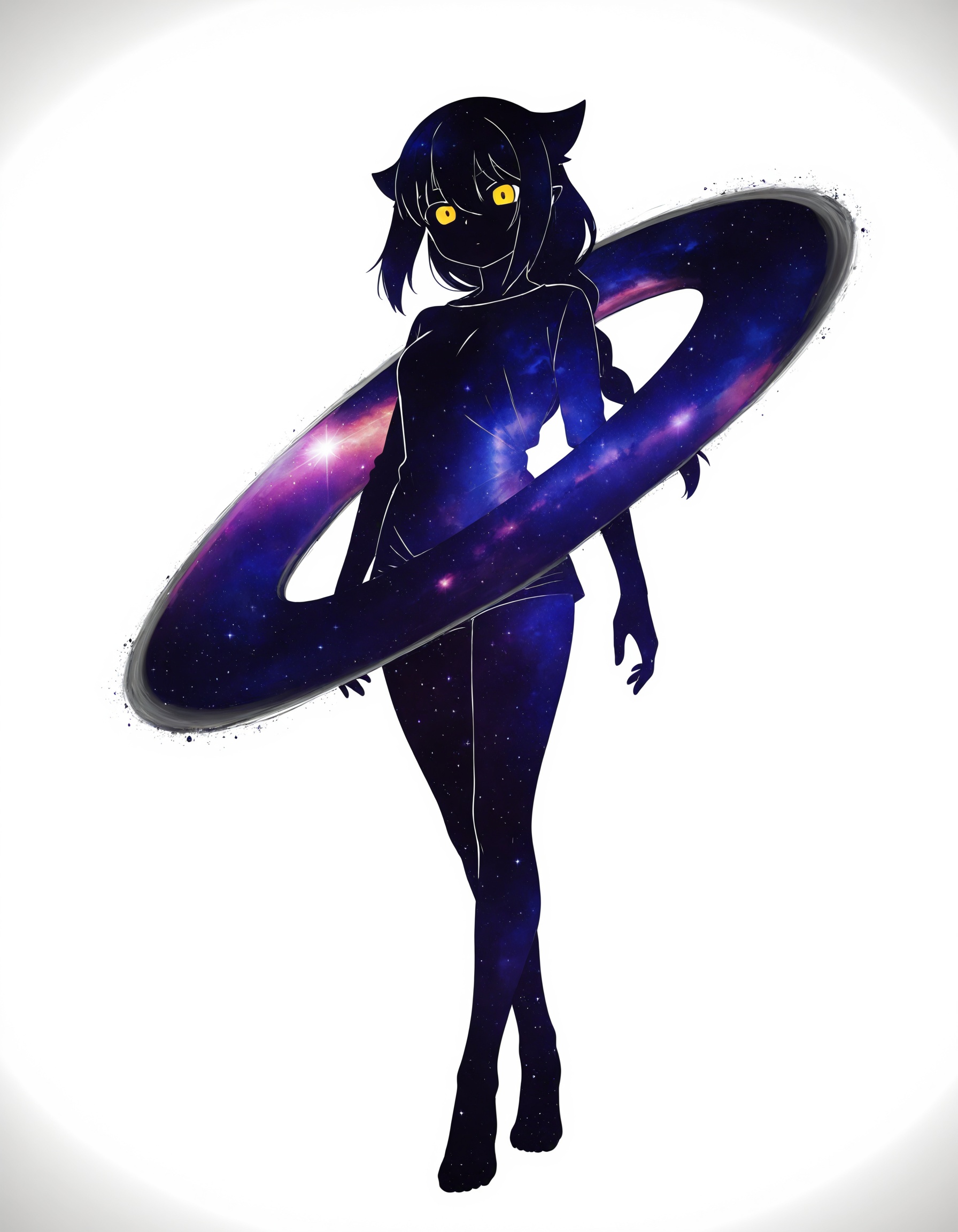 galaxy_style,  monochrome,  white background on Tensor.Art