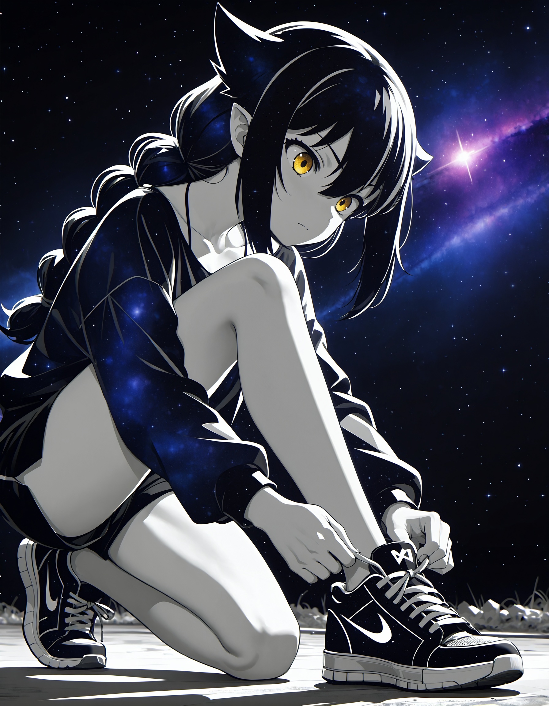 galaxy_style,  monochrome,  abstract on Tensor.Art