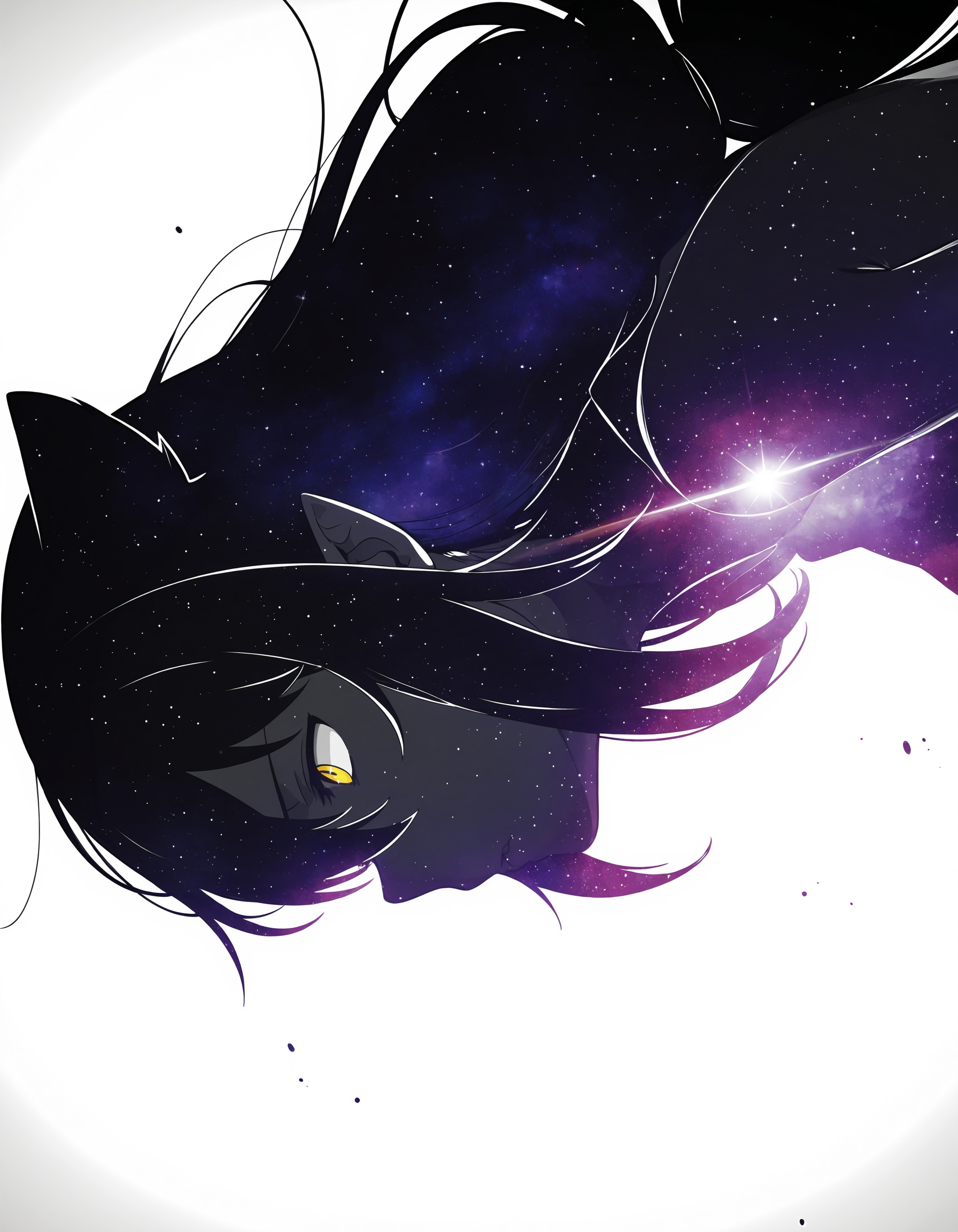 The Great Jahy Will Not Be Defeated galaxy_style,  monochrome,  white background on Tensor.Art