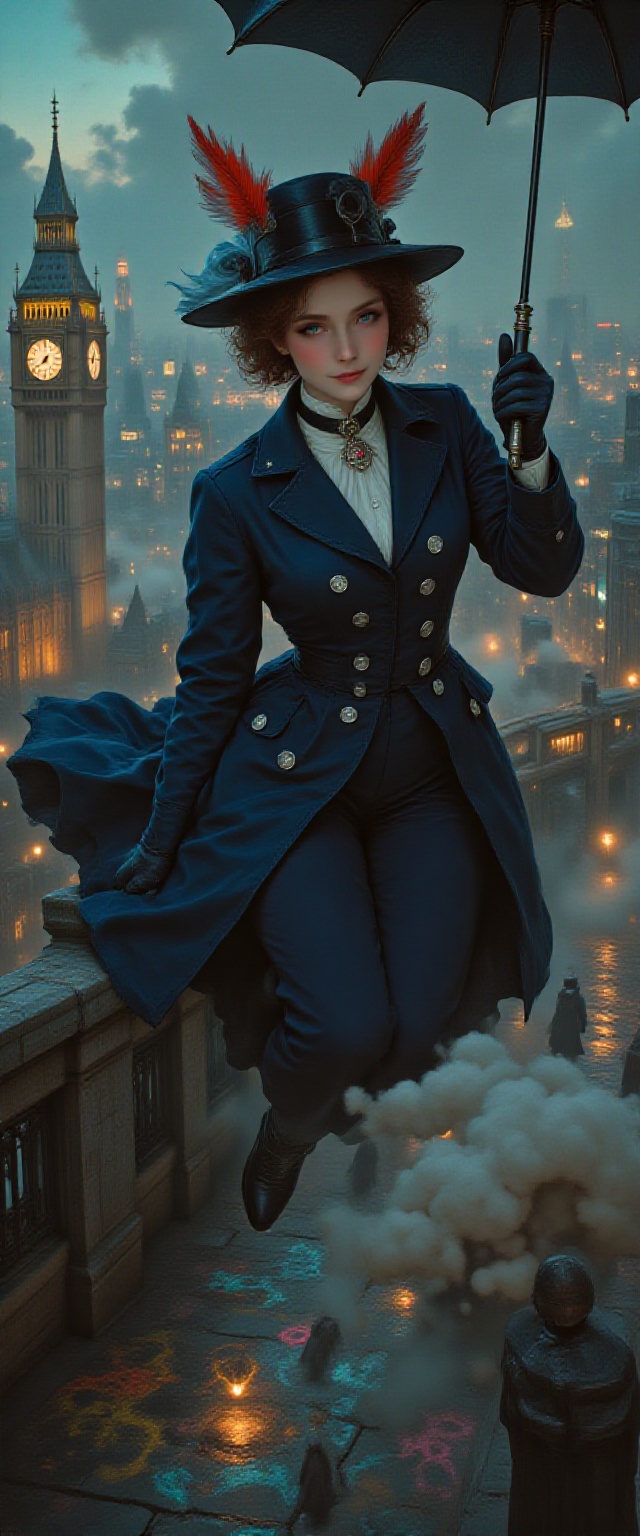 A breathtakingly intricate,  ultra-high-resolution oil painting (in the style of Don Lawrence meets John Singer Sargent),...