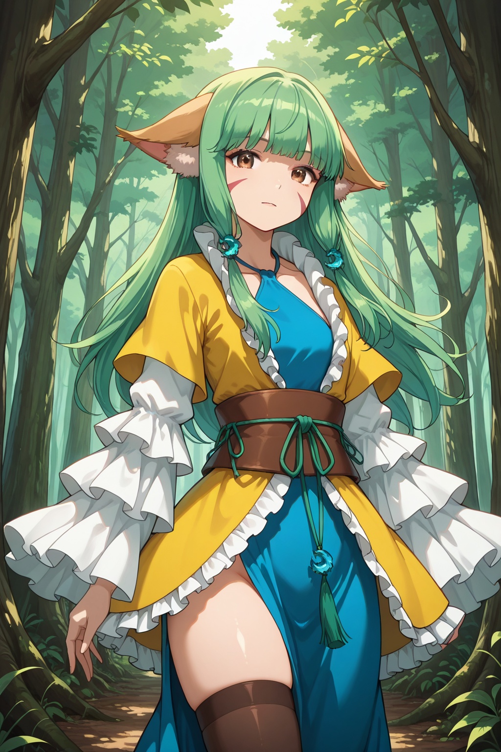 Forest,  Forest,  Thigh exposed on Tensor.Art