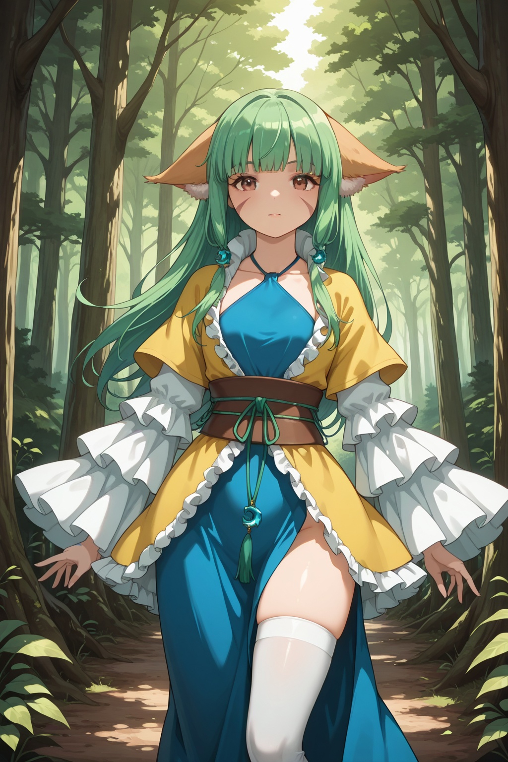 Forest,  Forest,  Thigh exposed on Tensor.Art