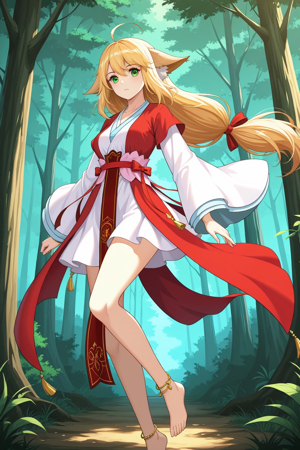 Forest,  Forest,  Thigh exposed on Tensor.Art