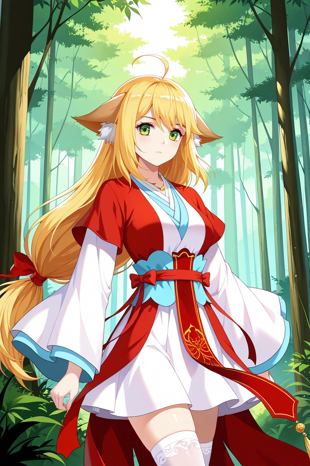 Forest,  Forest,  Thigh exposed on Tensor.Art