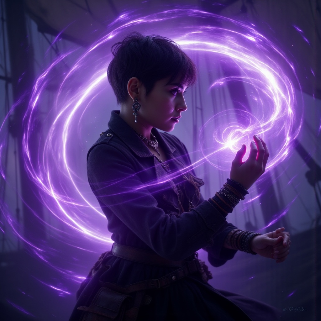 cinematic film still Thought for 26 secondsA totally different flavor of arcane swashbuckler—yet she’d hold her own opposi...
