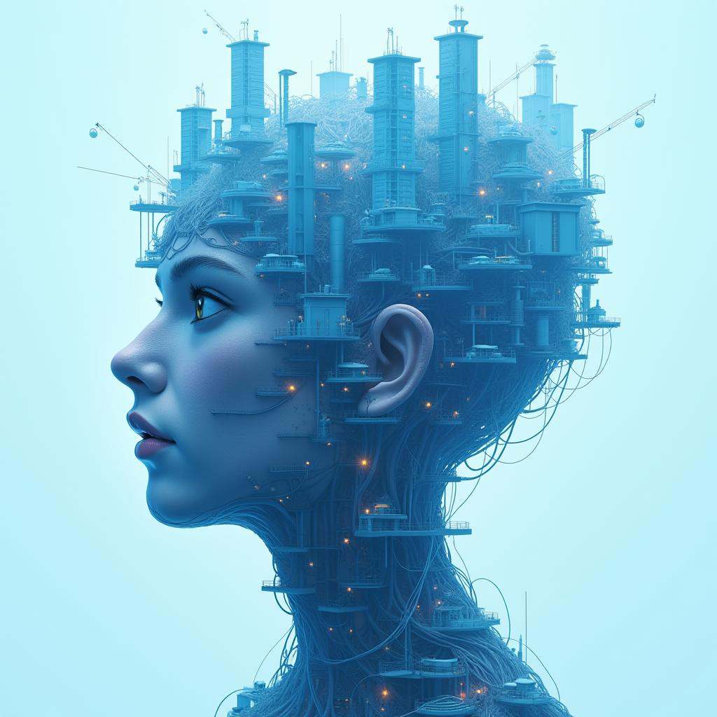 anime artwork professional 3d model The image is a digital art piece that appears to be a digital illustration of a person...