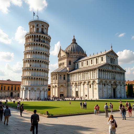 and richly detailed carvings. The cathedral’s large dome and bronze doors add to its grandeur,  creating a striking contra...
