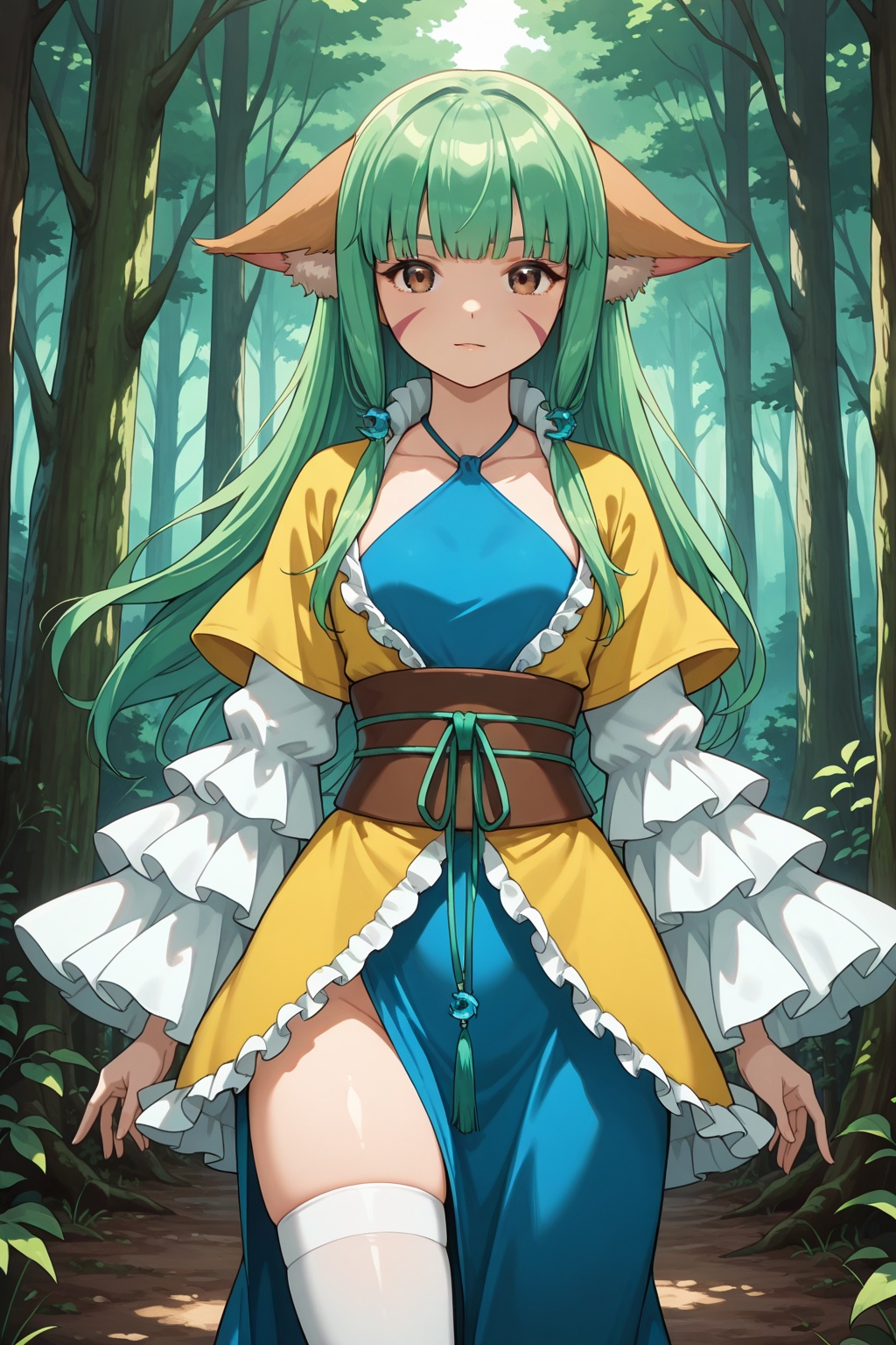 Forest,  Forest,  Thigh exposed on Tensor.Art
