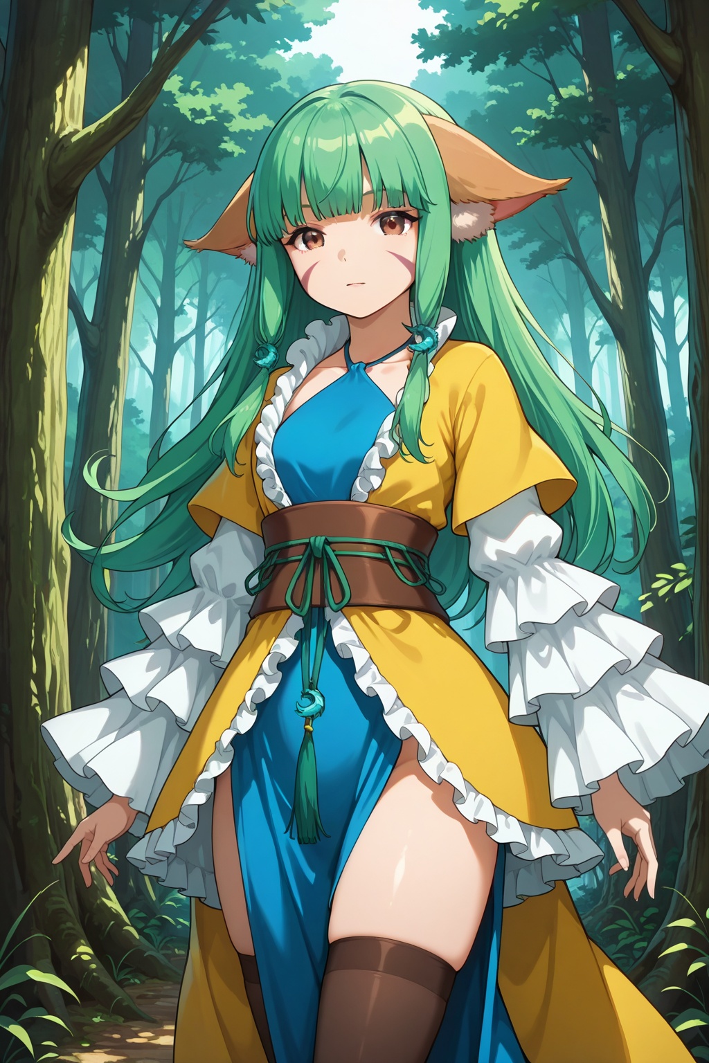 Forest,  Forest,  Thigh exposed on Tensor.Art