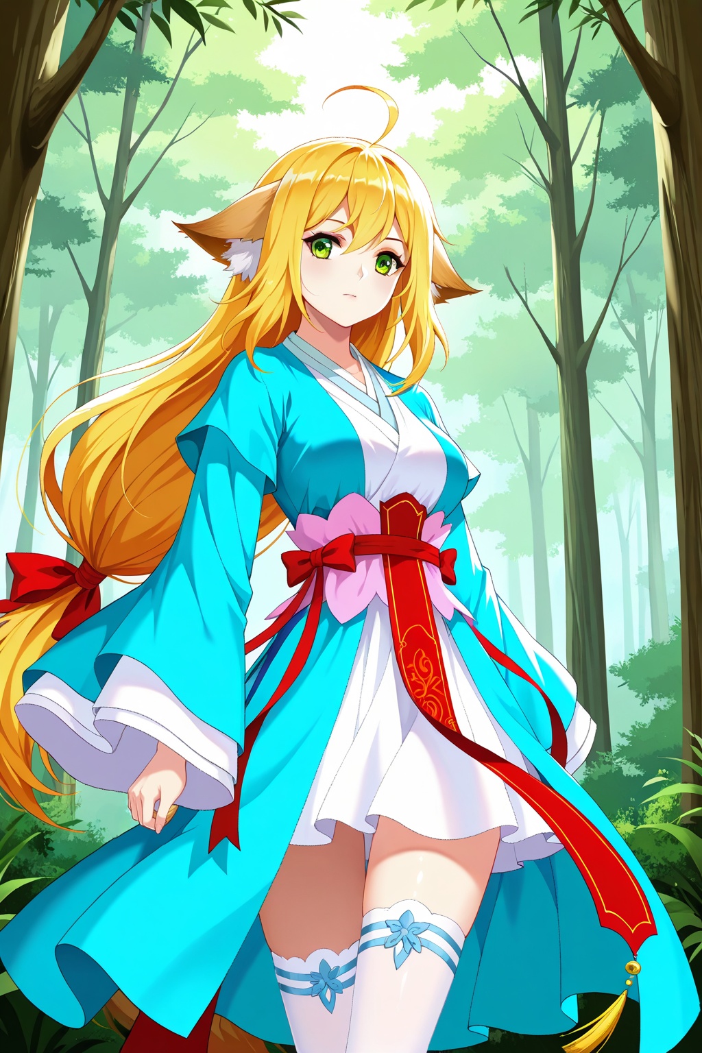 Forest,  Forest,  Thigh exposed on Tensor.Art