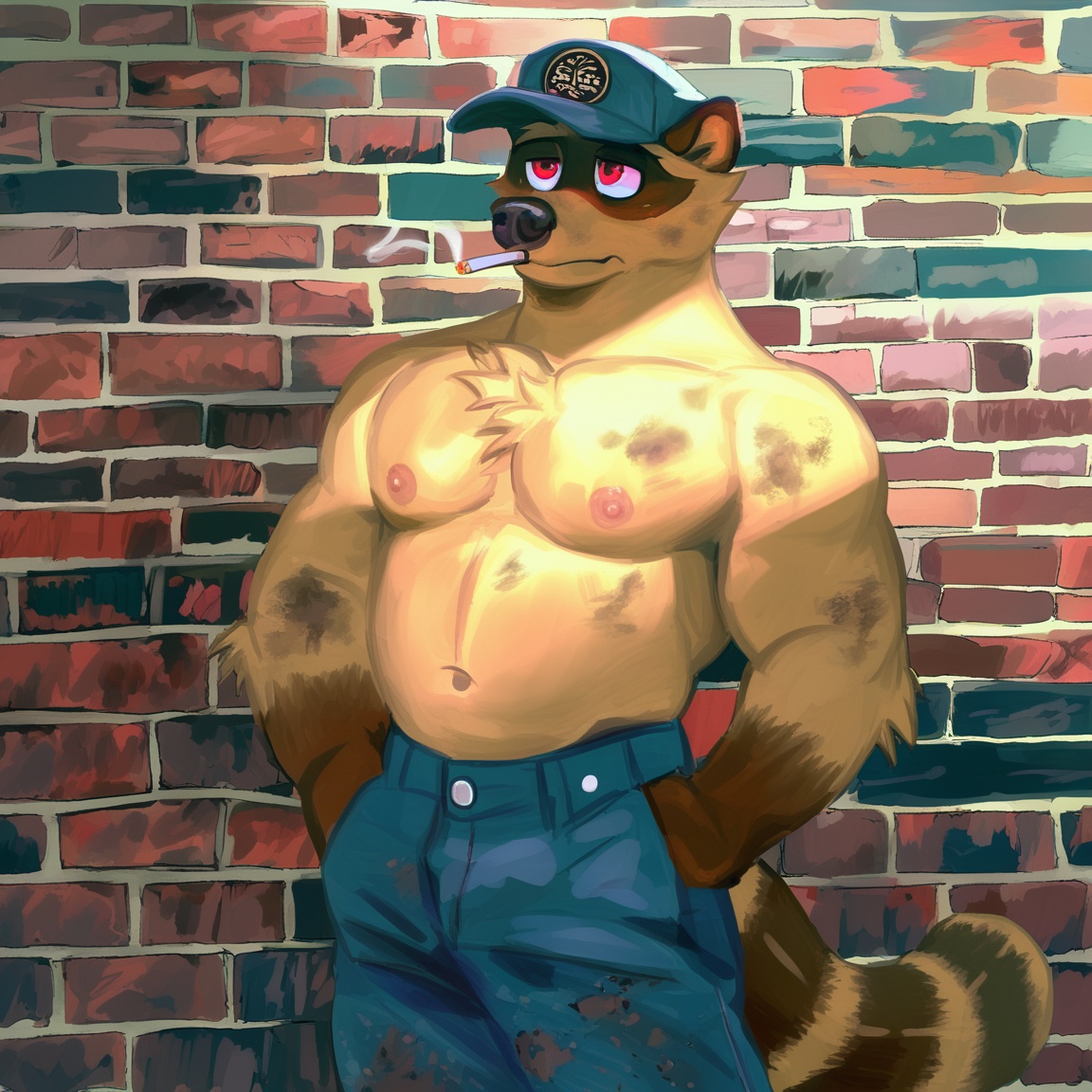 dynainugata,  procyonid,  raccoon on Tensor.Art