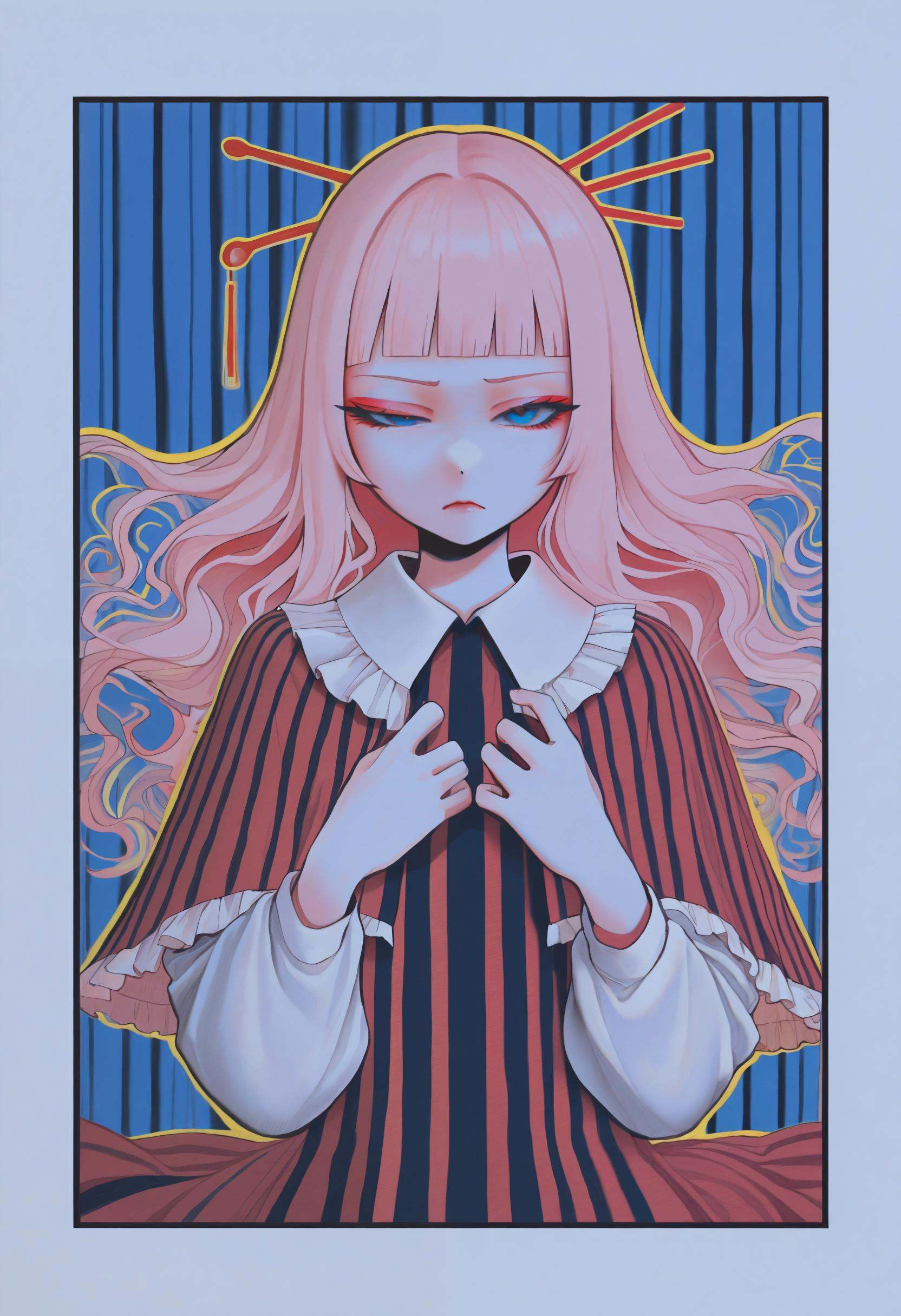 1girl,  traditional media,  solo on Tensor.Art