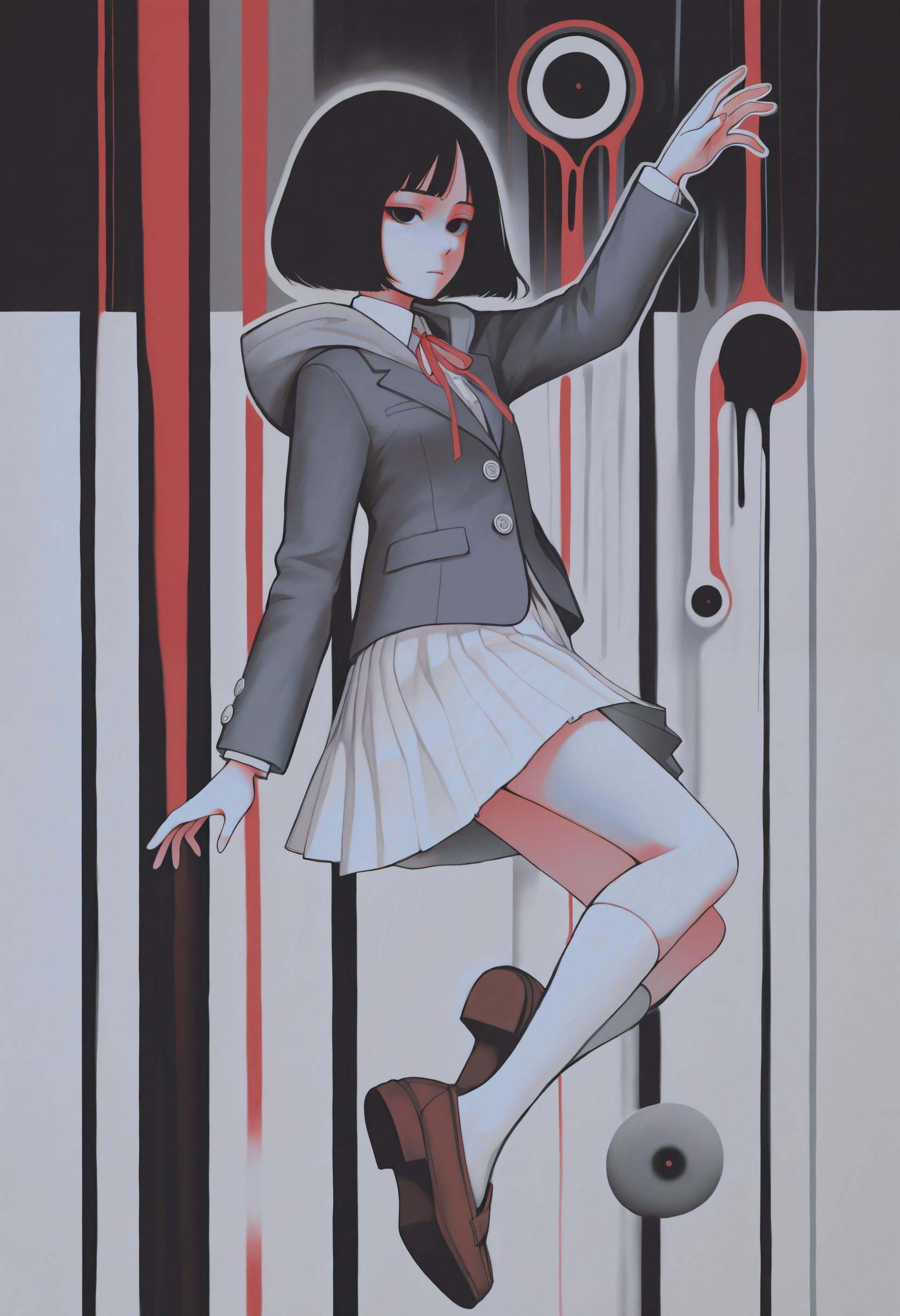 1girl,  traditional media,  solo on Tensor.Art