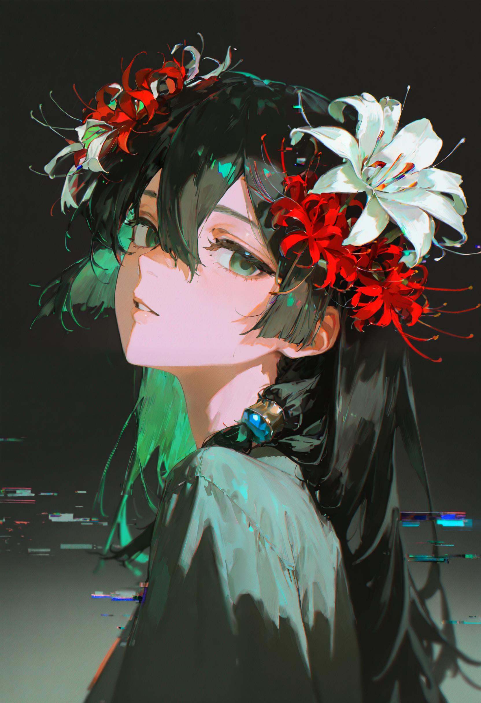 OTZZK,  1girl,  flower on Tensor.Art