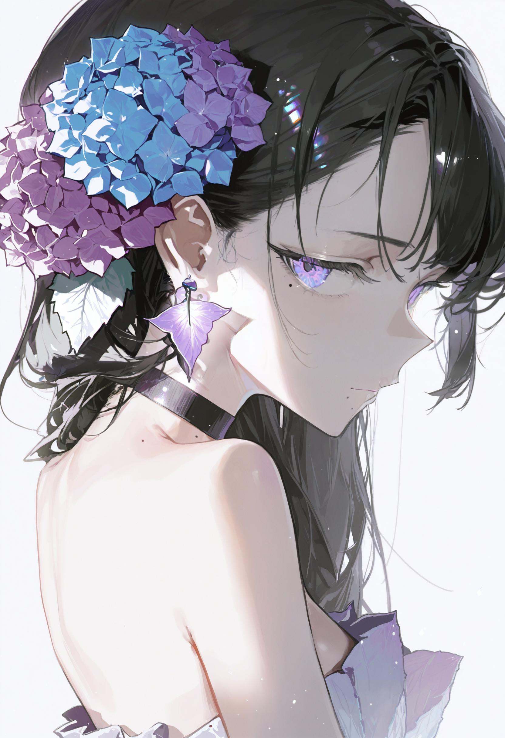 1girl,  flower,  solo on Tensor.Art