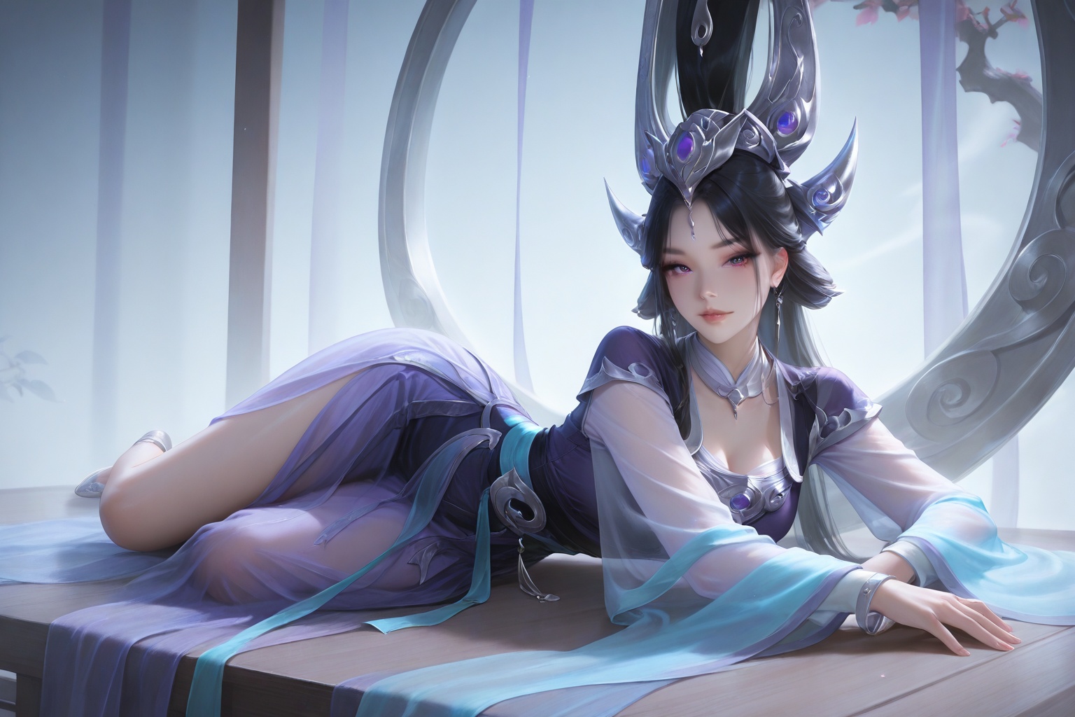 1girl,  black hair,  solo on Tensor.Art