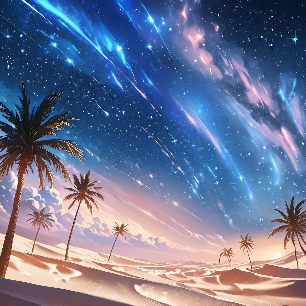 desert night,  rolling dunes,  starry sky on Tensor.Art