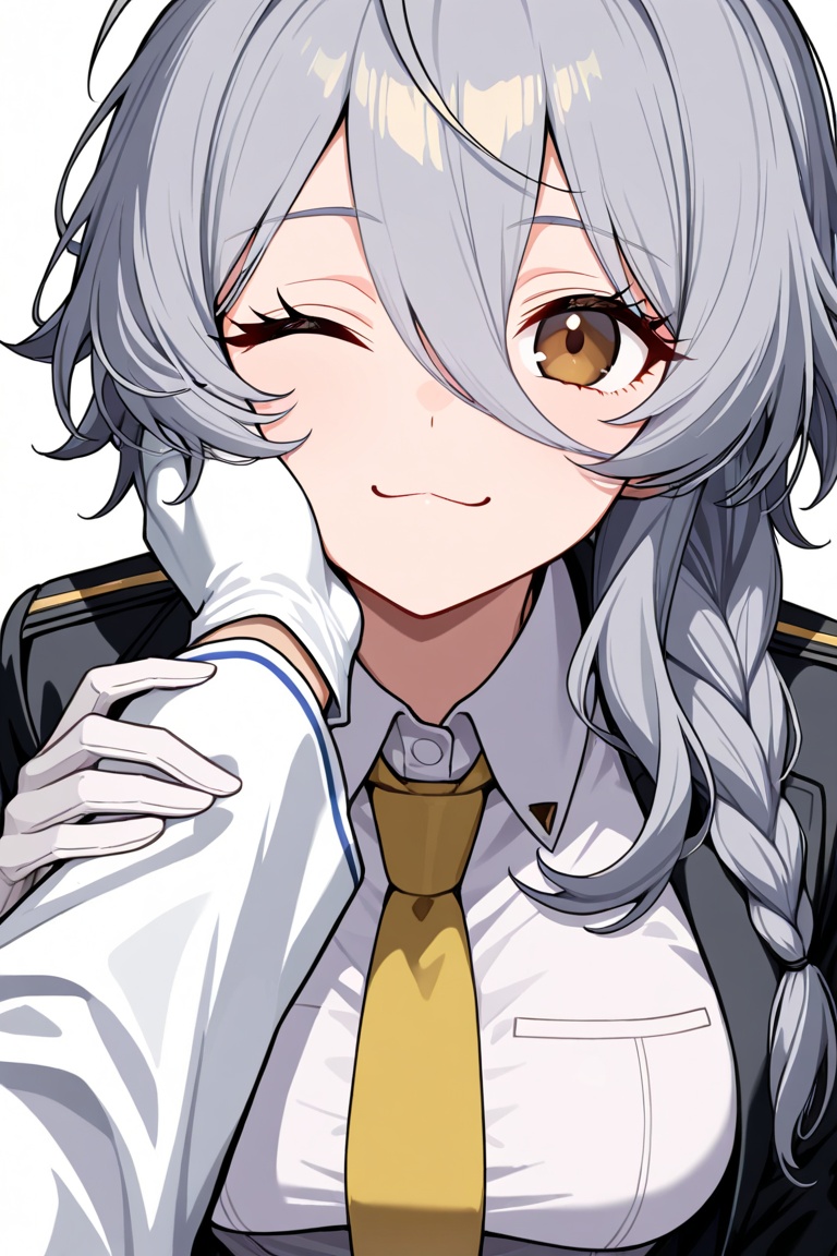1girl,  extremely aesthetic,  white background on Tensor.Art