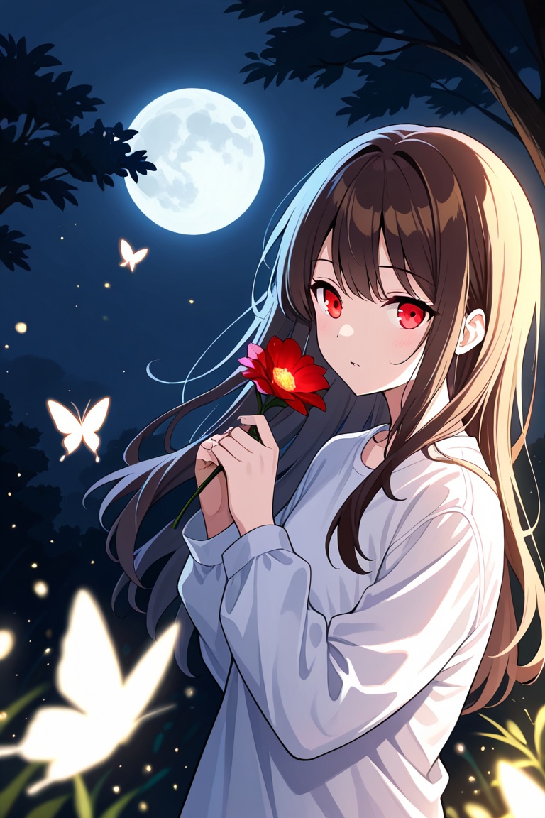 1girl,  simple background,  blurry on Tensor.Art