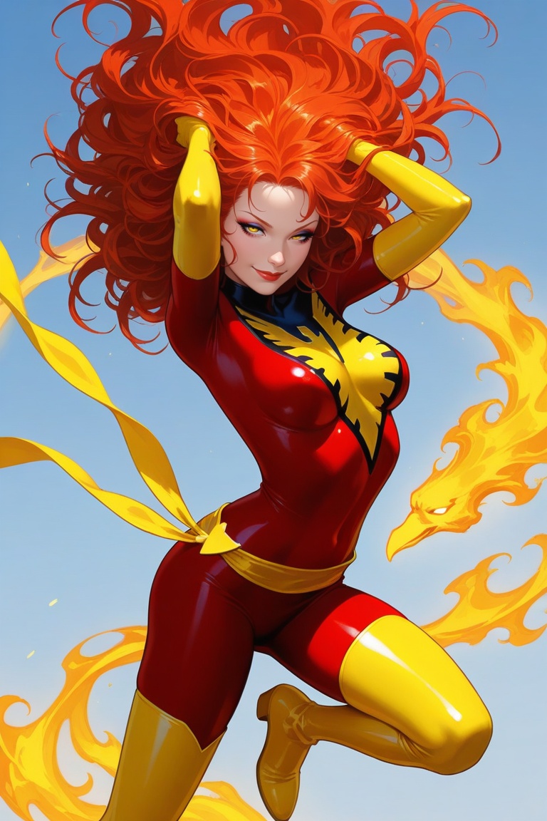DarkPhoenix,  1girl,  solo on Tensor.Art