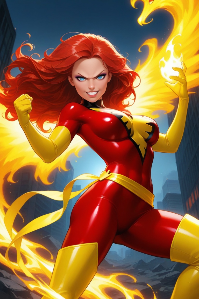 DarkPhoenix,  1girl,  solo on Tensor.Art