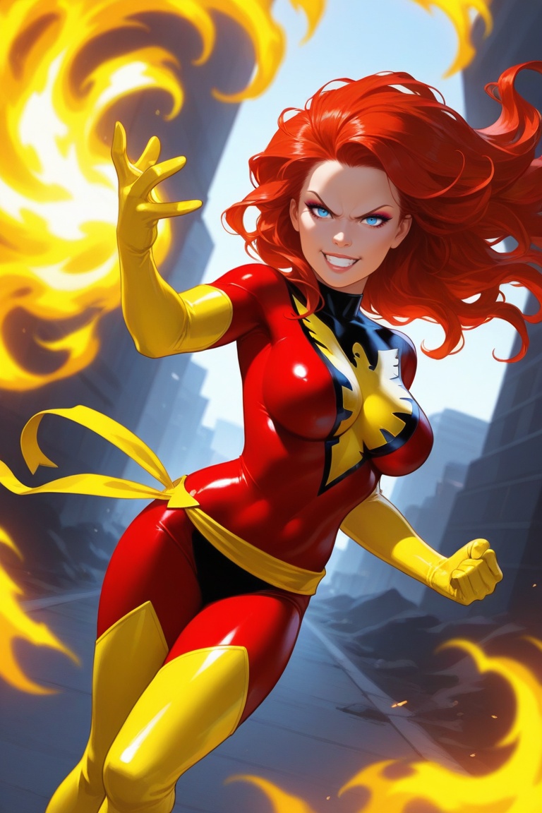 DarkPhoenix,  1girl,  solo on Tensor.Art