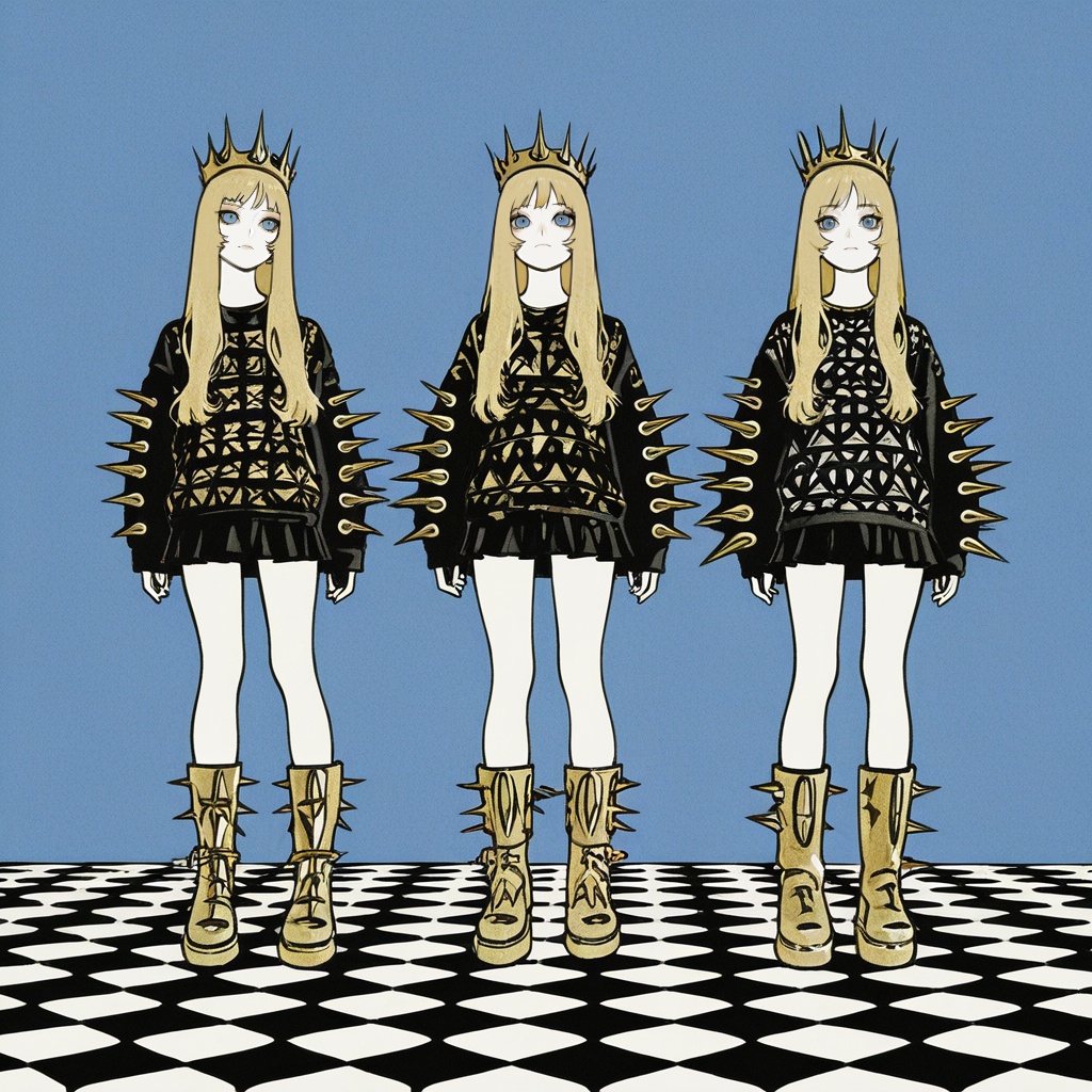 cz3schk,  3girls,  blue eyes on Tensor.Art