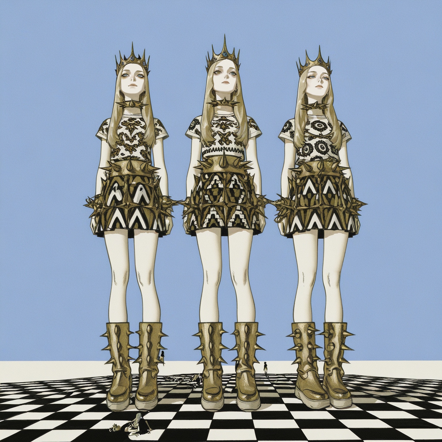 cz3schk,  3girls,  blue eyes on Tensor.Art