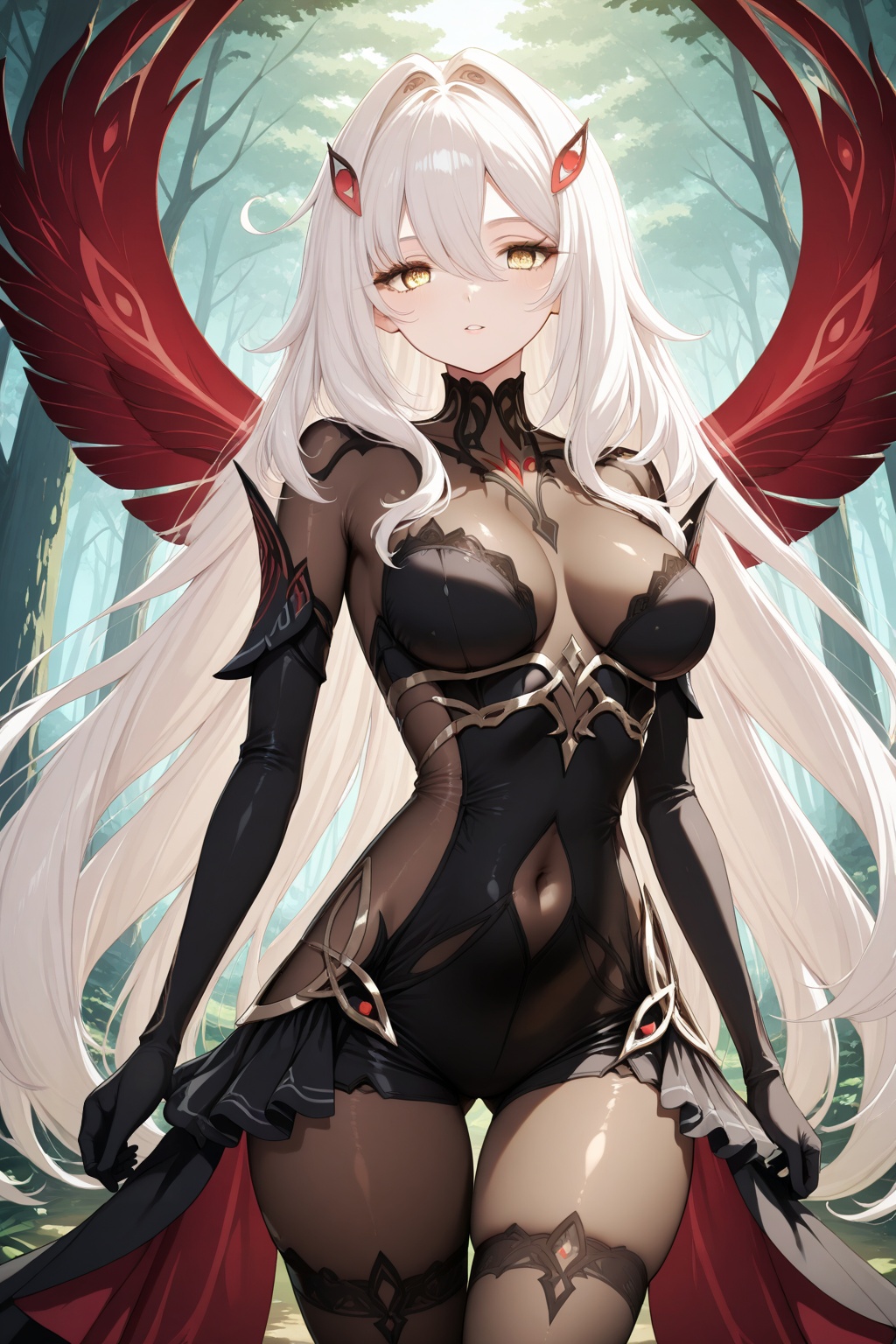 Forest,  Forest,  Thigh exposed on Tensor.Art