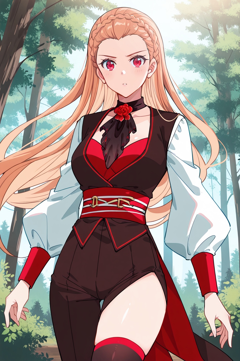 Forest,  Forest,  Thigh exposed on Tensor.Art