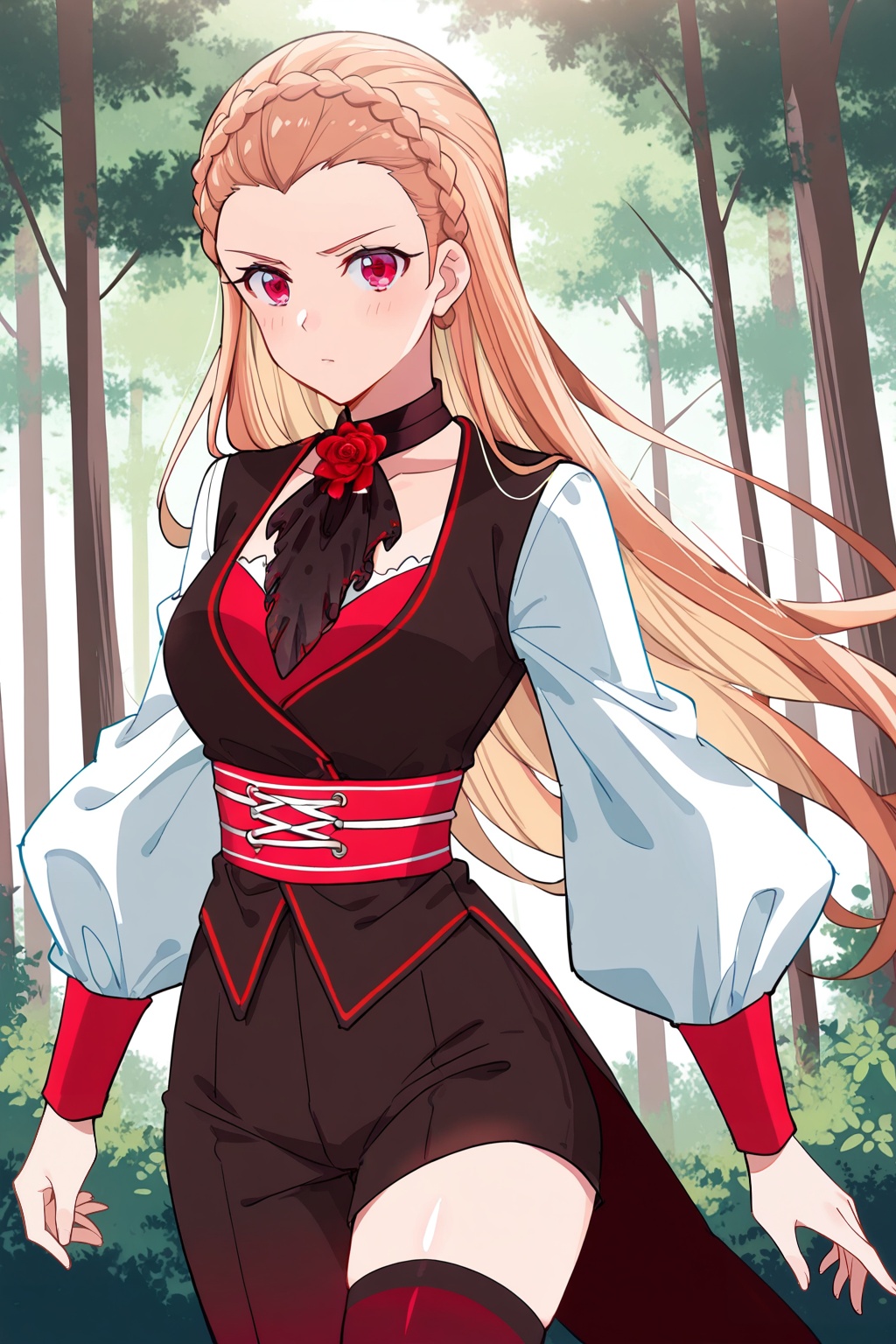 Forest,  Forest,  Thigh exposed on Tensor.Art