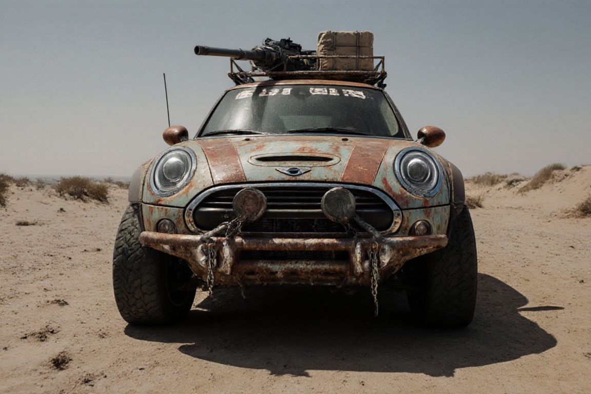 mini cooper ,  sandy shores,  crossout on Tensor.Art