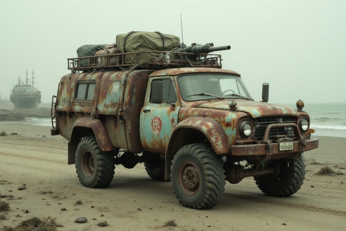 dried ocean floor,  sand,  crossout on Tensor.Art