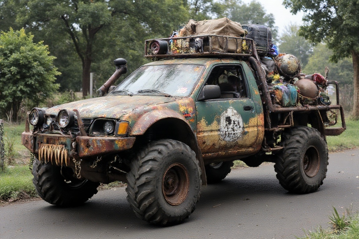 diy car,  rotten swamps,  crossout on Tensor.Art