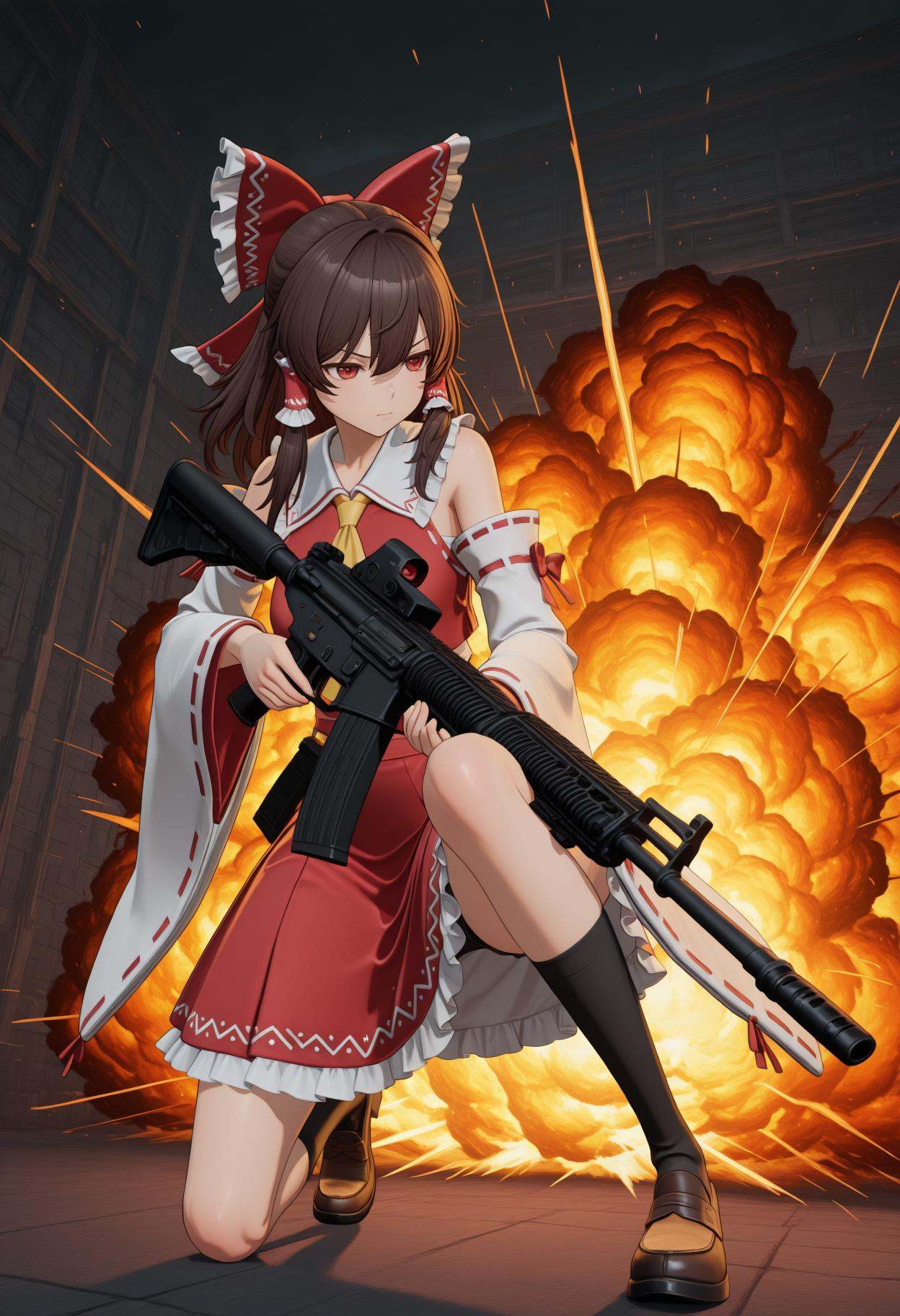 GF2S,  3d,  hakurei reimu on Tensor.Art