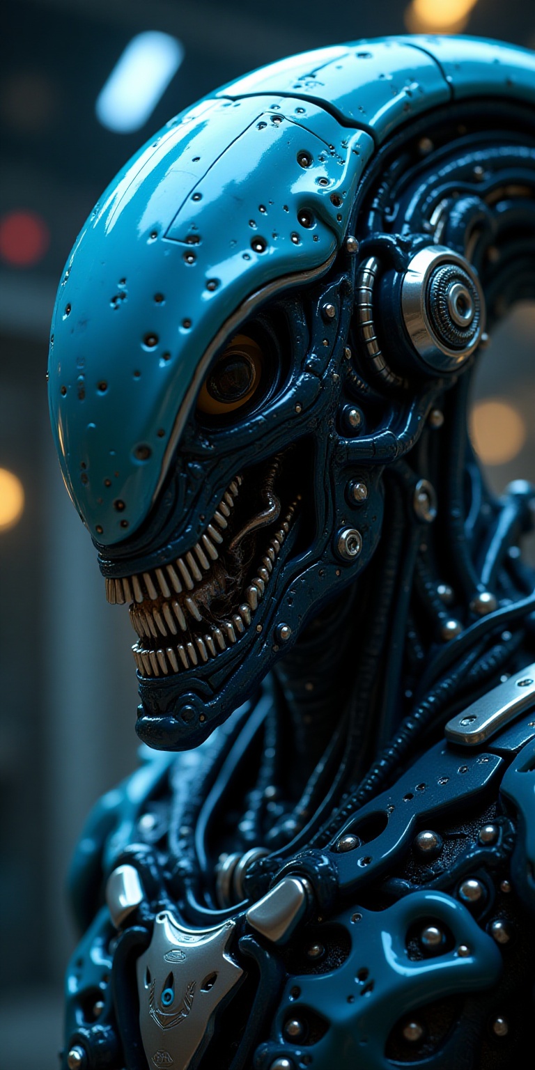 close up,  head and shoulders portrait of an llustration of a and )) warrior,  wearing futuristic polycarbonate armor on T...