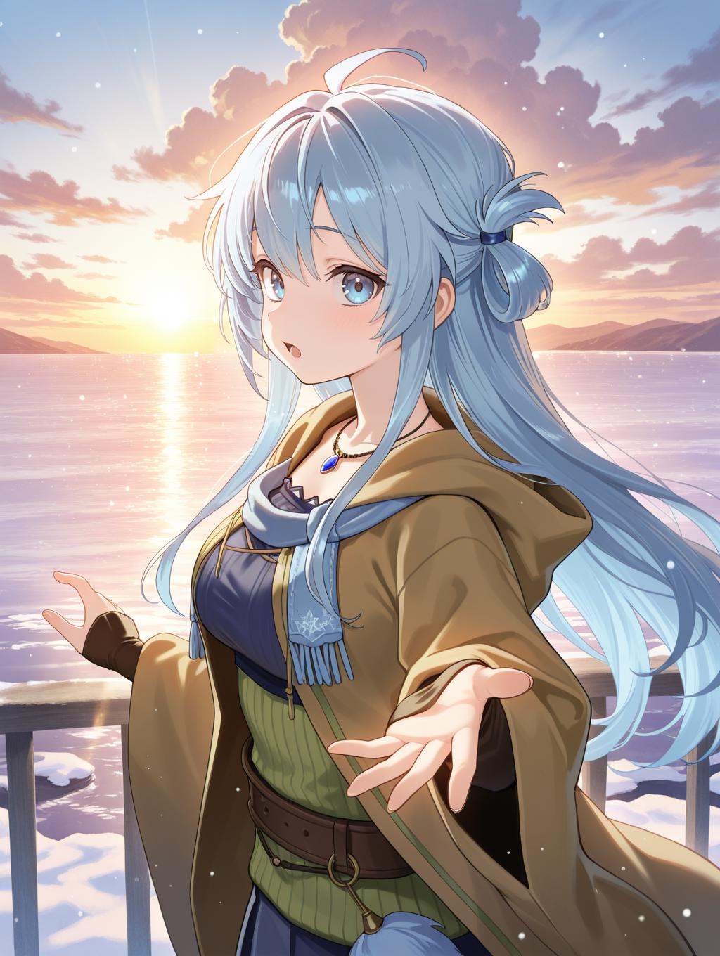 alternate costume,  official alternate hairstyle,  hair rings on Tensor.Art