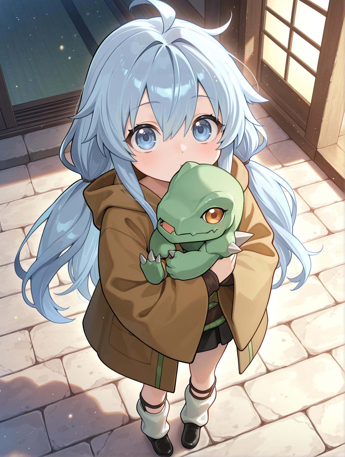 chibi,  1girl,  1other on Tensor.Art