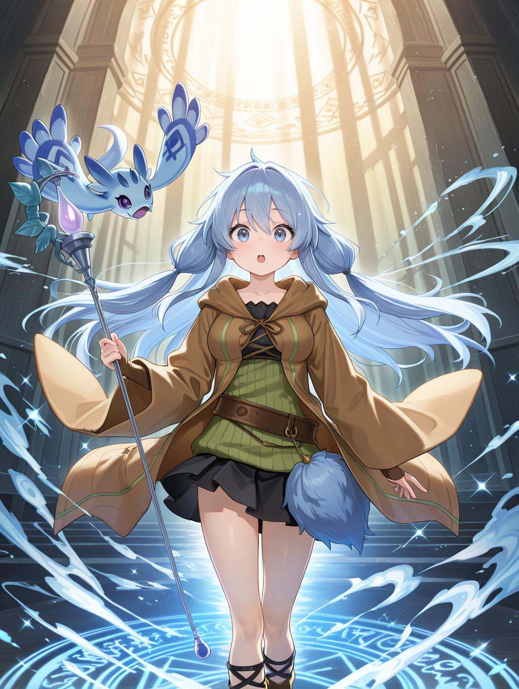 1other,  1girl,  staff on Tensor.Art