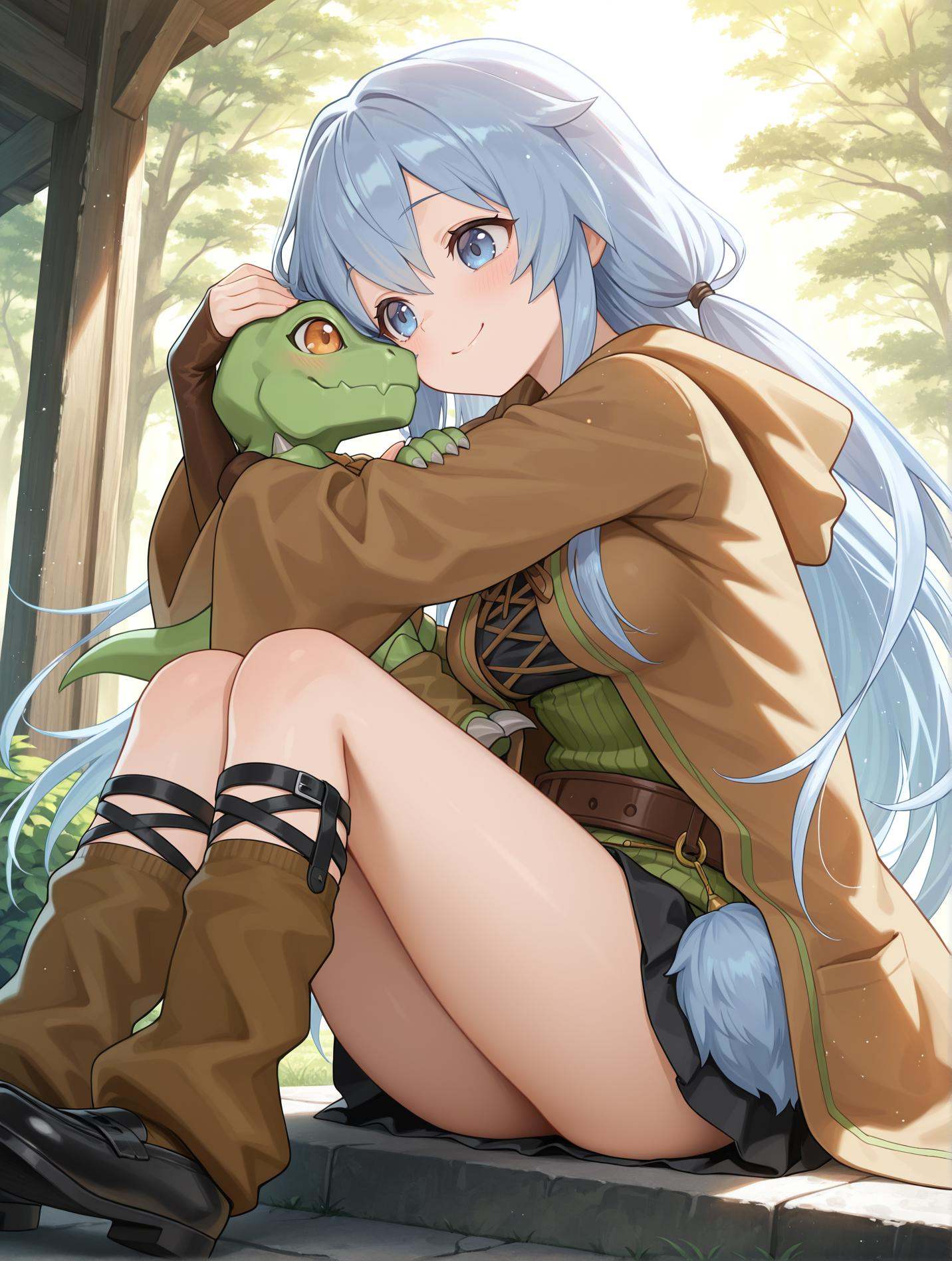 1girl,  1other,  smile on Tensor.Art