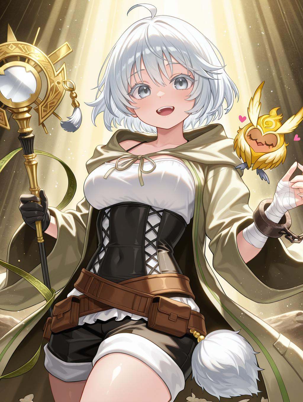 1girl,  staff,  reverse grip on Tensor.Art