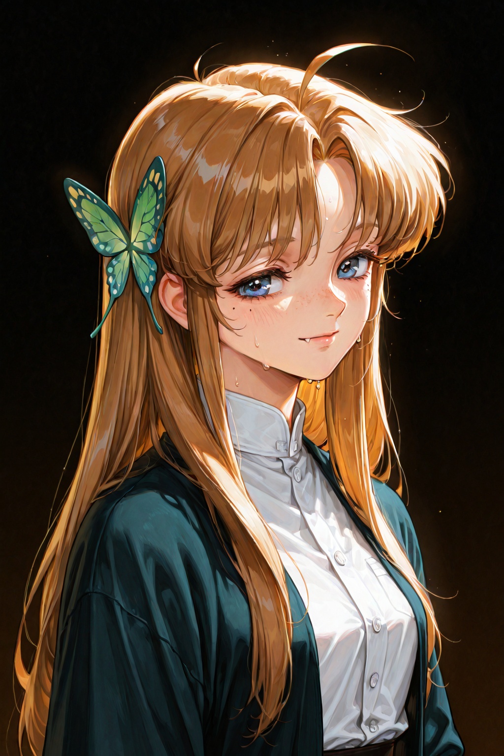 1girl,  ahoge,  three quarter view on Tensor.Art