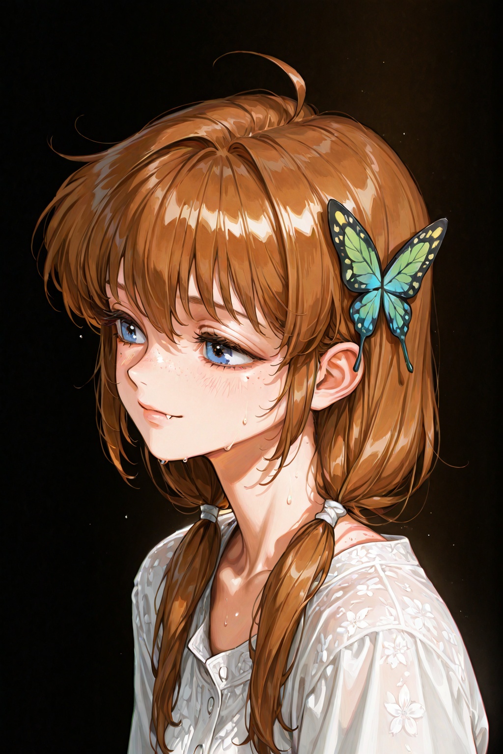 1girl,  ahoge,  three quarter view on Tensor.Art