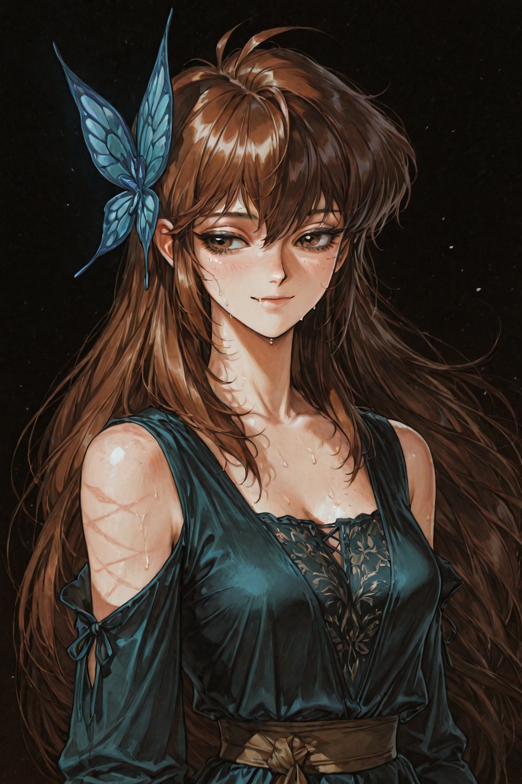 1girl,  solo,  ahoge on Tensor.Art