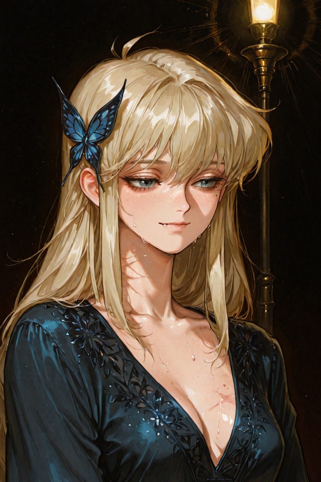 1girl,  solo,  ahoge on Tensor.Art