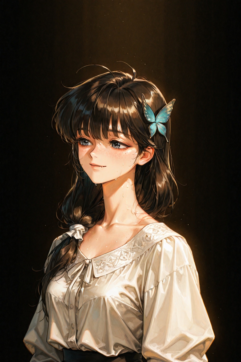 1girl,  ahoge,  three quarter view on Tensor.Art