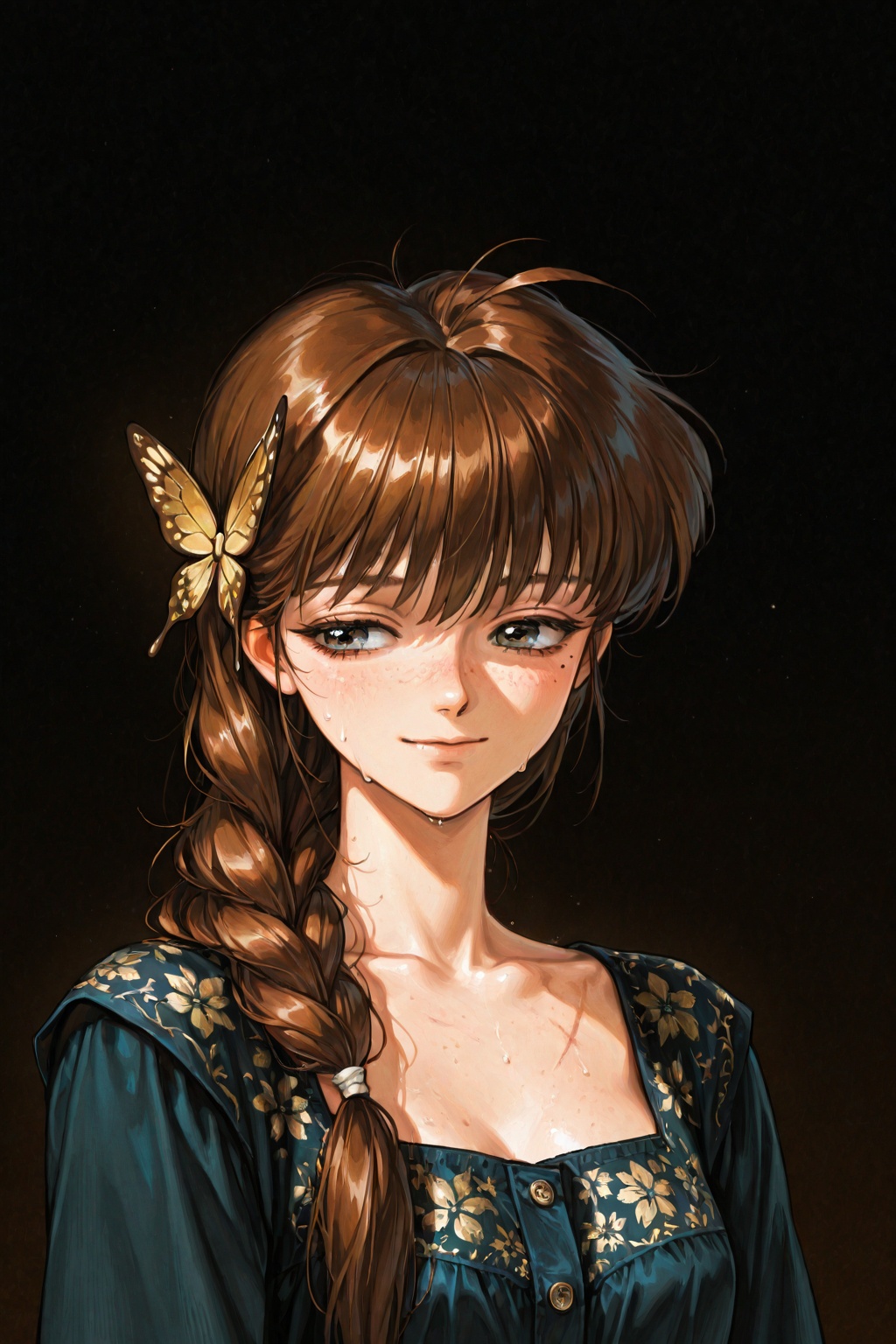 1girl,  ahoge,  three quarter view on Tensor.Art
